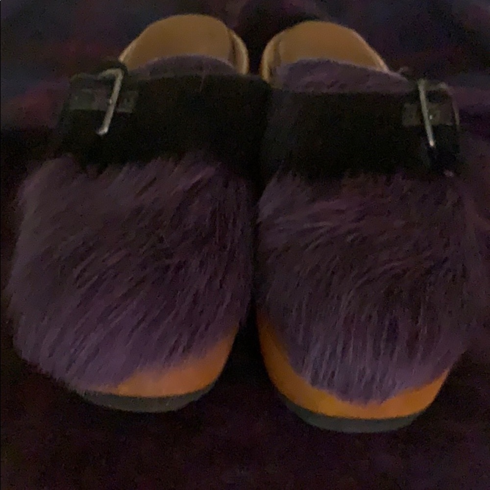 Women Luxury Marni Faux Fur Clogs